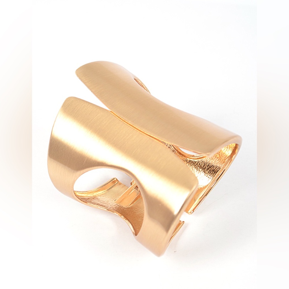 Gold Hinged Bangle Bracelet